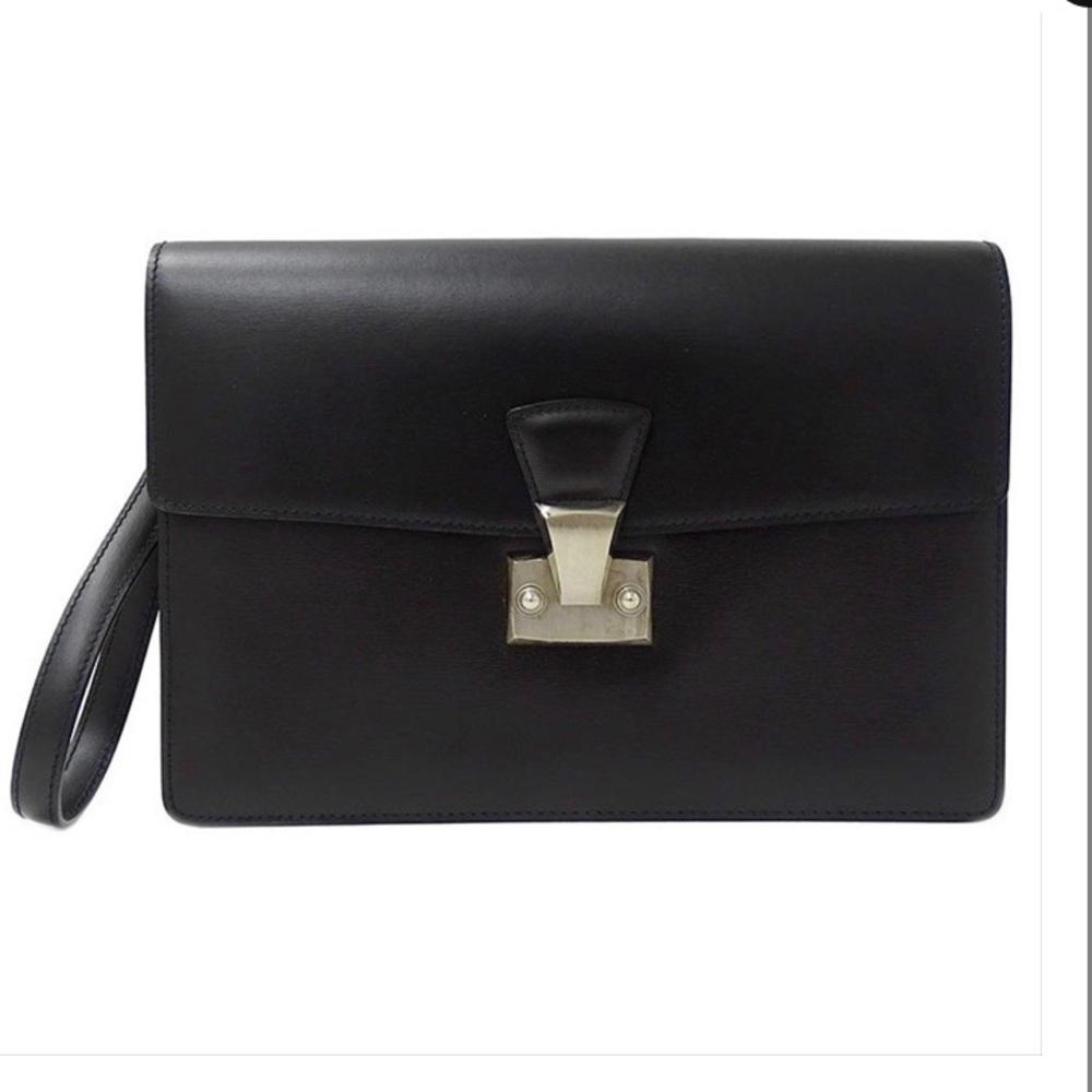 Cartier black clutch purse nwt